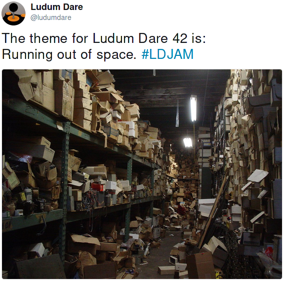 Ludum Dare 42 theme announcement.