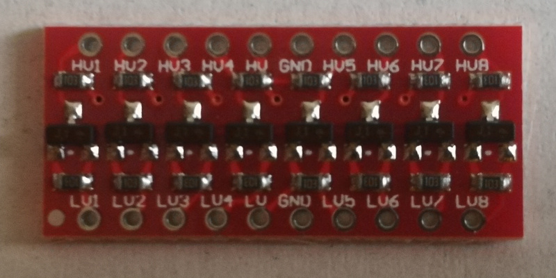 An eight-channel logic level converter